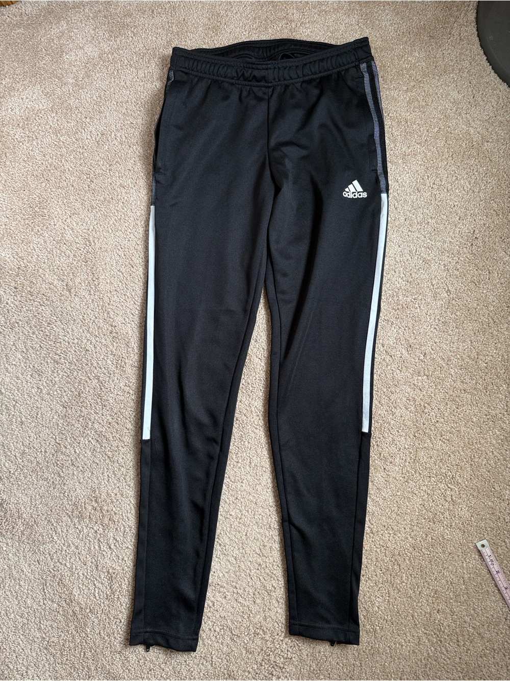 Unisex Black Adidas Tiro Training Pants.  Size XS
